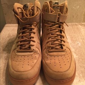Nike Air Force 1 Hightop Wheat Size 12